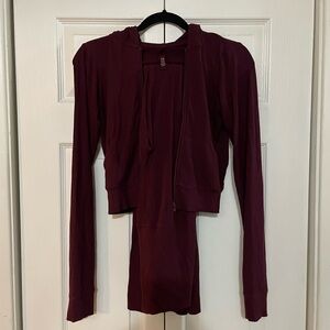 SKIMS Burgundy Jumpsuit